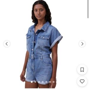 Blue Denim Romper